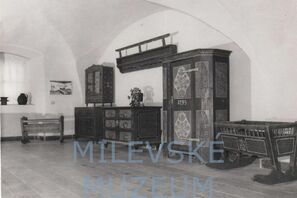 Expozice Milevského muzea v 80. letech 20. století