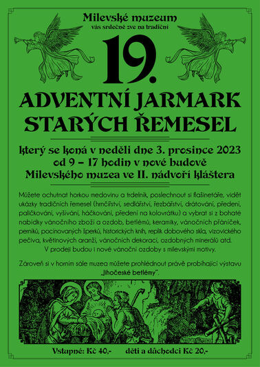 19. adventní jarmark starých řemesel