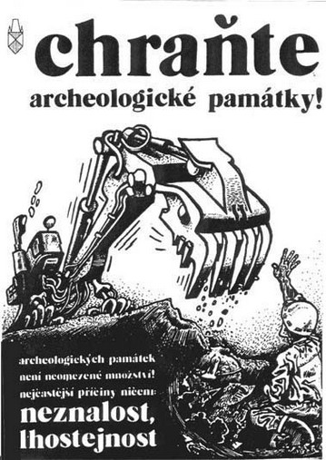 Plakát Chraňte archeologické památky