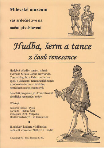 Hudba, šerm a tance z časů renesance